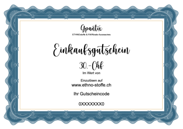 Geschenkgutschein 30